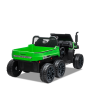 Tracteur électrique enfant 6x6 avec benne basculante V2 Vert