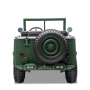 Voiture électrique enfant jeep willys 3 places 24V Vert