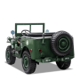 Voiture électrique enfant jeep willys 3 places 24V Vert