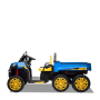 Tracteur électrique enfant 6x6 avec benne basculante V2 Bleu