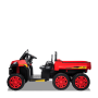 Tracteur électrique enfant 6x6 avec benne basculante V2 Rouge