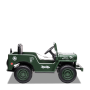 Voiture enfant électrique jeep willys 1 place Vert