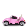 Voiture électrique enfant volkswagen coccinelle version rétro Rose