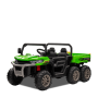 Tracteur enfant 6x6 avec benne basculante électrique Vert