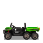 Tracteur enfant 6x6 avec benne basculante électrique Vert