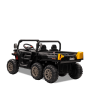 Tracteur enfant 6x6 avec benne basculante électrique Noir