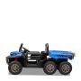 Tracteur enfant 6x6 avec benne basculante électrique Bleu