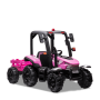 Tracteur enfant électrique agricole xl avec remorque Rose