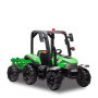 Tracteur enfant électrique agricole xl avec remorque Vert