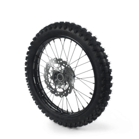 Roue complete avant acier avec pneu YUANXING noire 17" - ø15