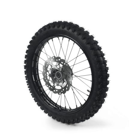 Roue complete avant acier avec pneu YUANXING noire 17" - ø15