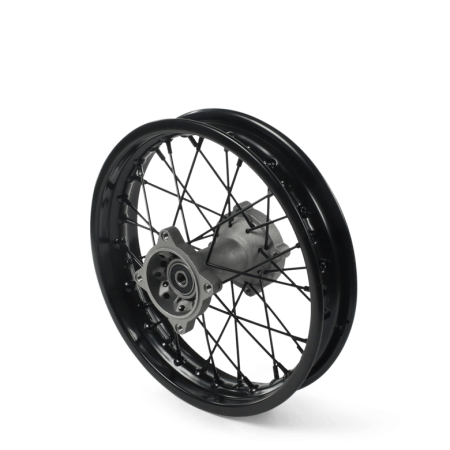 Roue arriere acier noire 12" - ø15
