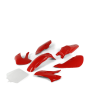 Kit plastique klx 110 Rouge