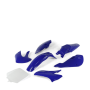 Kit plastique klx 110 Bleu