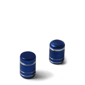 Bouchon de valve aluminium Bleu
