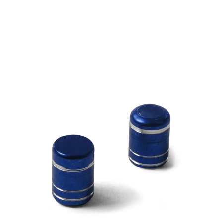 Bouchon de valve aluminium Bleu