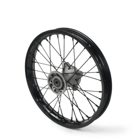 Roue avant aluminium 14" ø15 Noir