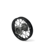 Roue arriere acier noire 10" - ø15