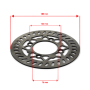 Disque de frein ø76mm 180mm