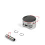 Piston 150cc / 160cc yx 60mm - ø13mm + segments