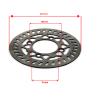 Disque de frein ø76mm 210mm