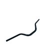 Guidon fat bar aluminium volt racing ø28,6mm noir