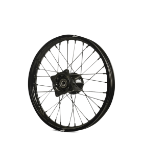 Roue avant aluminium 7116 volt racing moyeu 14" ø15 Noir