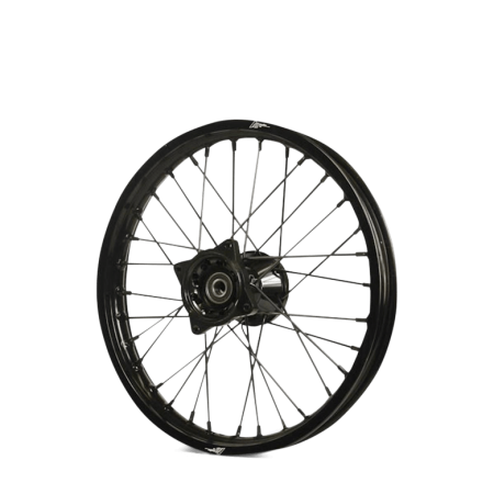 Roue avant aluminium 7116 volt racing moyeu 14" ø15 Noir