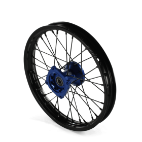 Roue avant aluminium 7116 volt racing moyeu 14" ø15 Bleu