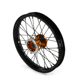 Roue avant aluminium 7116 volt racing moyeu 14" ø15 Or