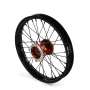Roue avant aluminium 7116 volt racing moyeu 14" ø15 Orange