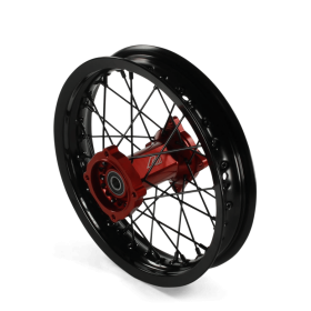 Roue avant aluminium 7116 volt racing moyeu 14" ø15 Rouge