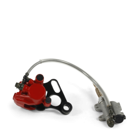 Kit frein arriere mono piston hix rouge