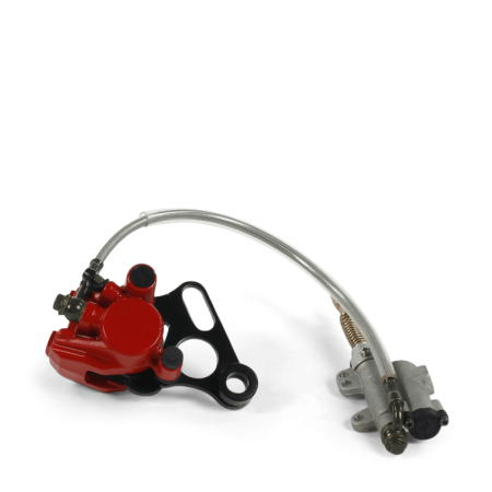 Kit frein arriere mono piston hix rouge