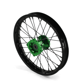 Roue avant aluminium 7116 volt racing moyeu 14" ø15 Noir