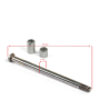 Axe de roue arriere rfz 225mm - ø15mm