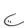 Durite frein arriere 500mm 8mm/8mm