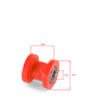 Roulette de chaine - 10mm Rouge