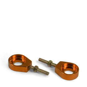 Tendeurs alu de chaine rond - ø15mm Orange