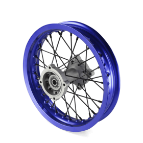 Roue arriere aluminium 12" ø15 Bleu