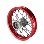 Roue arriere aluminium 12" ø15 Rouge