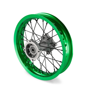 Roue arriere aluminium 12" ø15 Vert