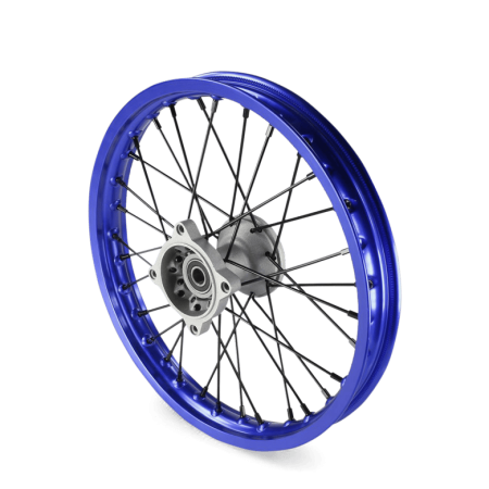 Roue avant aluminium 14" ø15 Bleu