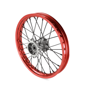 Roue avant aluminium 14" ø15 Rouge