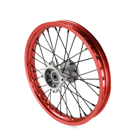 Roue avant aluminium 14" ø15 Rouge