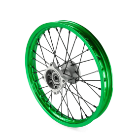 Roue avant aluminium 14" ø15 Vert