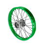 Roue avant aluminium 14" ø15 Vert