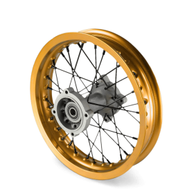 Roue arriere aluminium 12" ø15 Or
