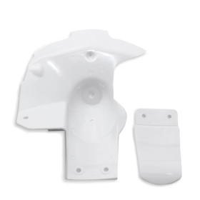 Garde-boue arrière inferieur + bavette rxf mini Blanc