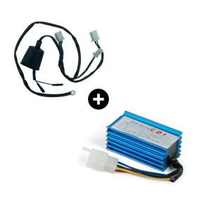 Cdi racing + faisceau électrique 1 broche Bleu